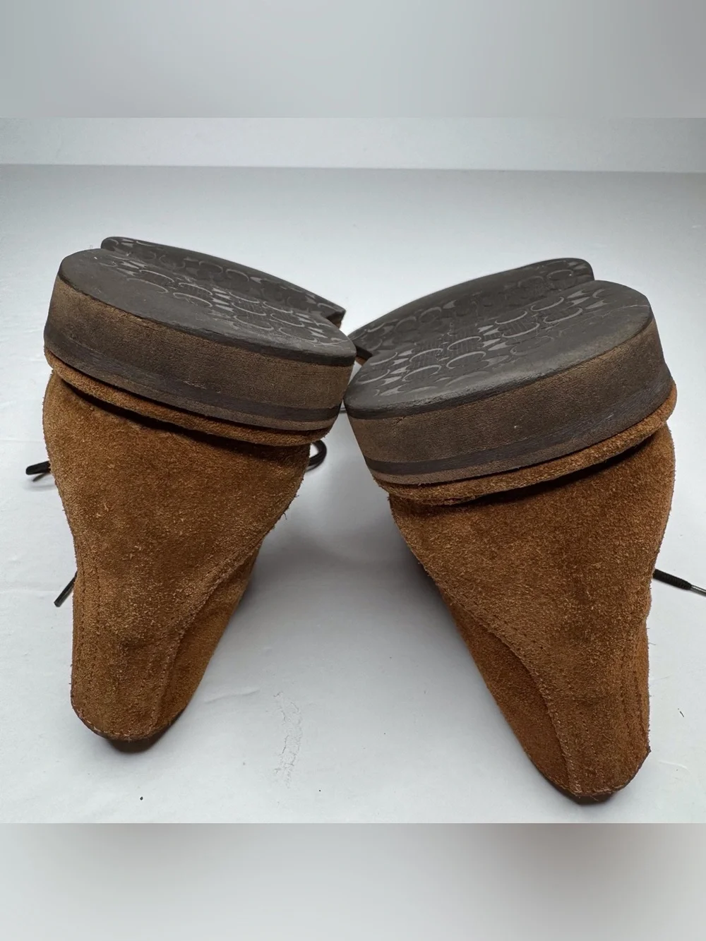 Coach Ace Men's Brown Suede Leather Chukka Boots 8.5 D Made in Italy Preppy Boho